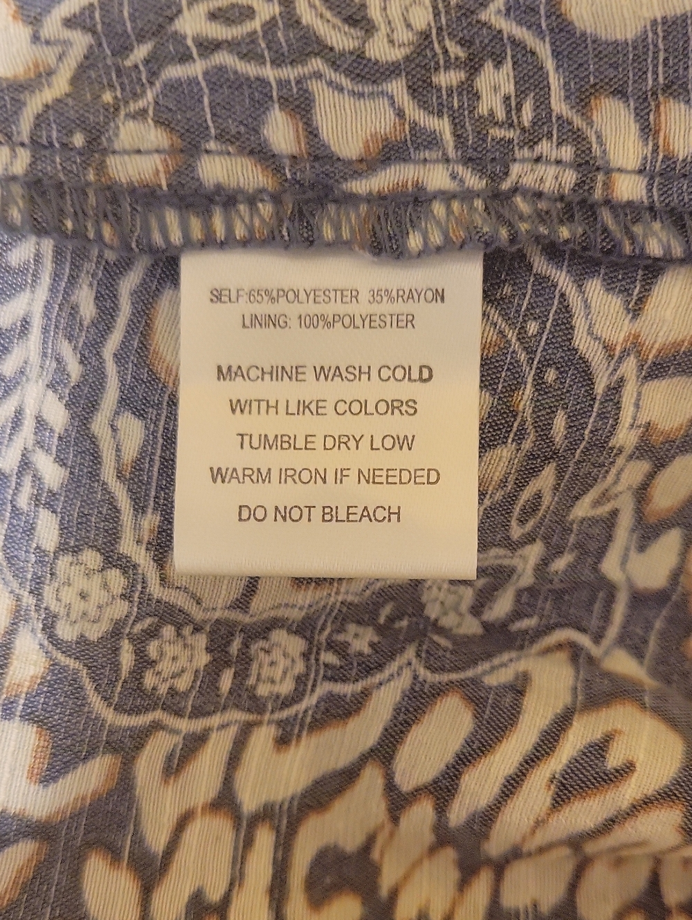 Indigo Rose Blue & White Paisley Midi Dress View 6